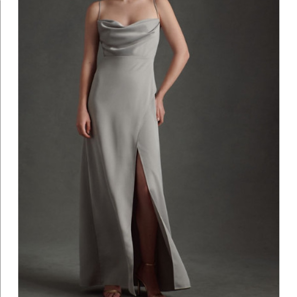 BHLDN Remy Dress is Slate Gray